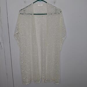 Vintage Top Womens Medium Frumos Open Knit Beachy Angel Lightweight Delicate